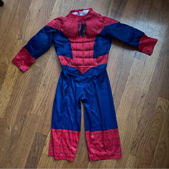 Muscle Spider Man jumpsuit costume (no mask) toddler 1-2y - Picture 2 of 6